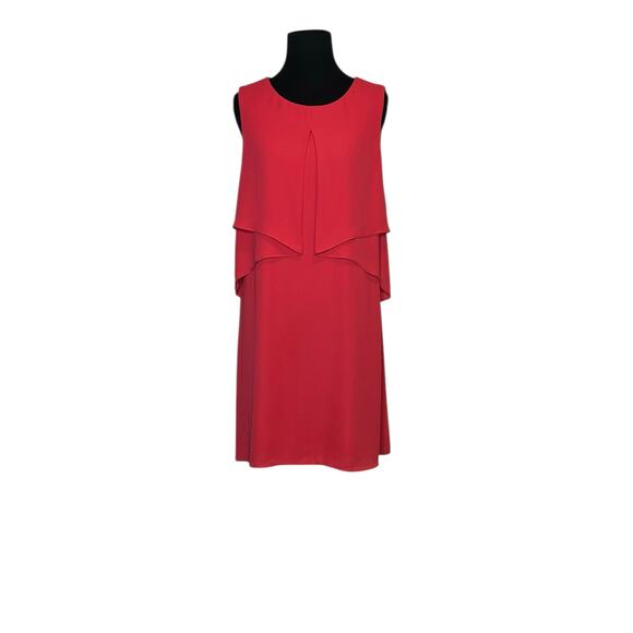 BCBGMAXAZRIA Red Drape Mini Dress size M - Picture 1 of 16